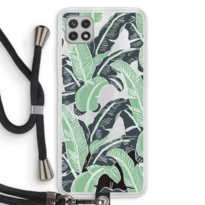 CaseCompany This Sh*t Is Bananas: Samsung Galaxy A22 4G Transparant Hoesje met koord