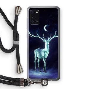 CaseCompany Nightbringer: Samsung Galaxy A31 Transparant Hoesje met koord