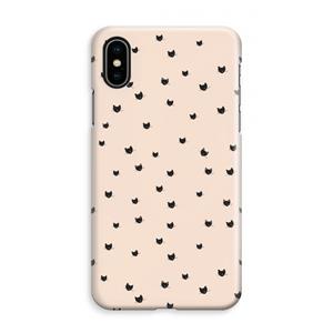 CaseCompany Kleine kattenkopjes: iPhone XS Max Volledig Geprint Hoesje