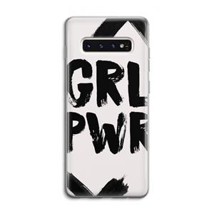 CaseCompany Girl Power #2: Samsung Galaxy S10 4G Transparant Hoesje