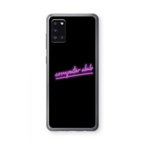 CaseCompany Vice Black: Samsung Galaxy A31 Transparant Hoesje