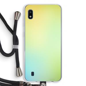 CaseCompany Minty mist pastel: Samsung Galaxy A10 Transparant Hoesje met koord