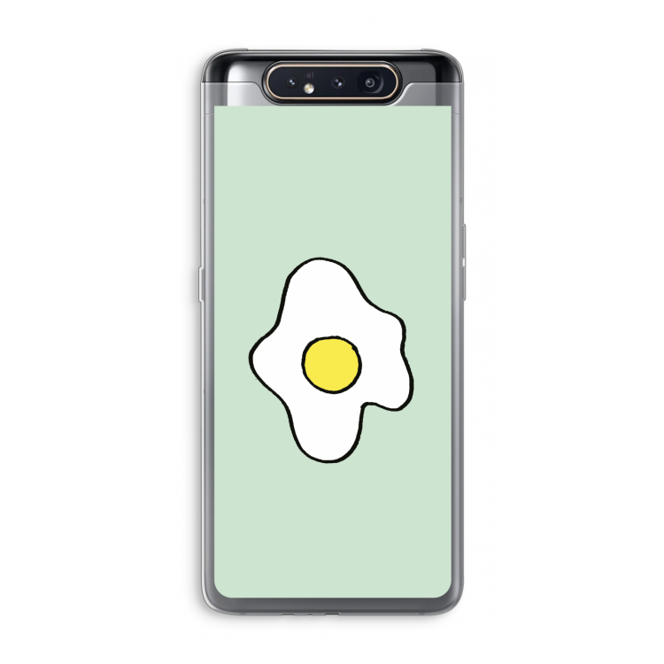 CaseCompany Spiegelei: Samsung Galaxy A80 Transparant Hoesje