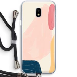 CaseCompany Saturday Flow: Samsung Galaxy J3 (2017) Transparant Hoesje met koord