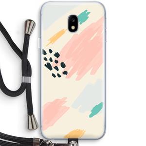 CaseCompany Sunday Chillings: Samsung Galaxy J3 (2017) Transparant Hoesje met koord