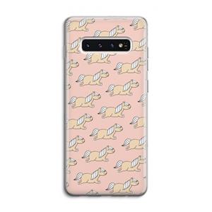 CaseCompany Ponys: Samsung Galaxy S10 4G Transparant Hoesje