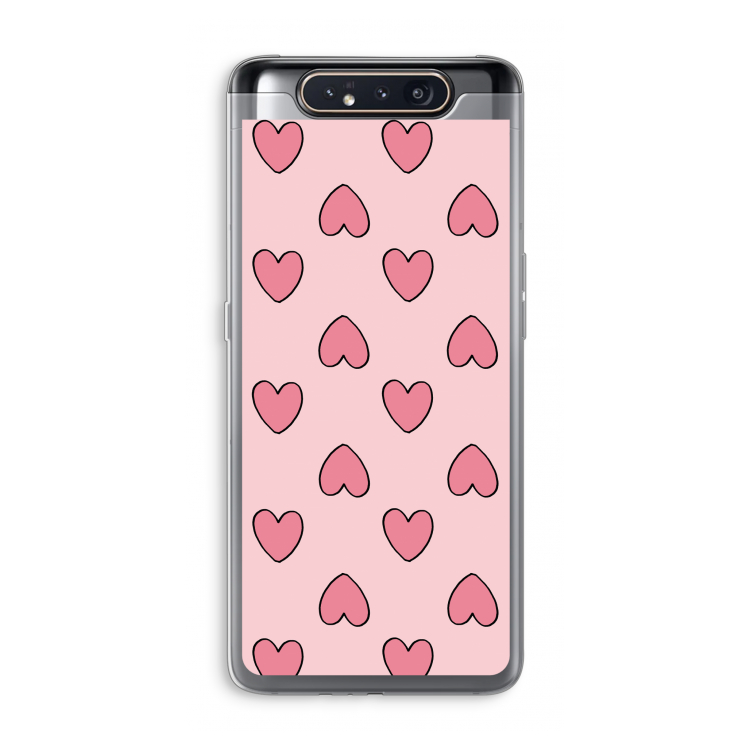 CaseCompany Ondersteboven verliefd: Samsung Galaxy A80 Transparant Hoesje