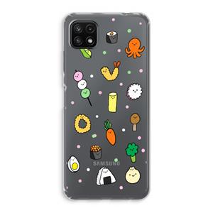 CaseCompany Happy bento friends: Samsung Galaxy A22 5G Transparant Hoesje