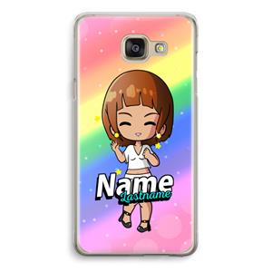 CaseCompany Chibi Maker vrouw: Samsung Galaxy A5 (2016) Transparant Hoesje