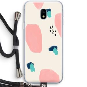 CaseCompany Monday Surprise: Samsung Galaxy J3 (2017) Transparant Hoesje met koord