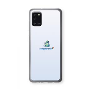 CaseCompany MSN: Samsung Galaxy A31 Transparant Hoesje