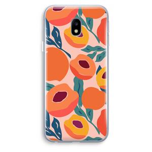 CaseCompany Perzik: Samsung Galaxy J3 (2017) Transparant Hoesje