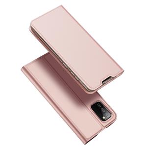 Dux Ducis Slim bookcase hoes - Samsung Galaxy A02s - Rose Goud