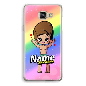 CaseCompany Chibi Maker man: Samsung Galaxy A5 (2016) Transparant Hoesje