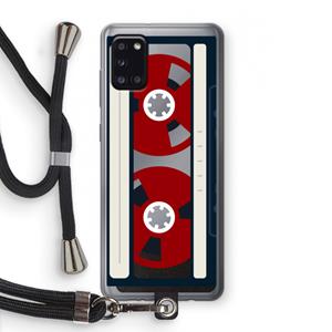 CaseCompany Here's your tape: Samsung Galaxy A31 Transparant Hoesje met koord