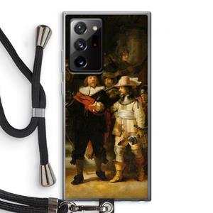 CaseCompany De Nachtwacht: Samsung Galaxy Note 20 Ultra / Note 20 Ultra 5G Transparant Hoesje met koord