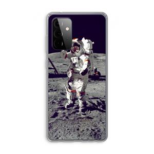 CaseCompany Spaceman: Samsung Galaxy A72 Transparant Hoesje