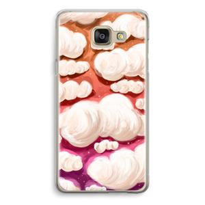 CaseCompany Katoen Wolken: Samsung Galaxy A5 (2016) Transparant Hoesje