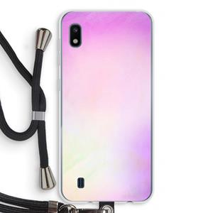CaseCompany Flow mist pastel: Samsung Galaxy A10 Transparant Hoesje met koord