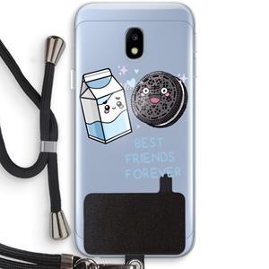 CaseCompany Best Friend Forever: Samsung Galaxy J3 (2017) Transparant Hoesje met koord
