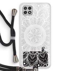 CaseCompany Roses Are Red: Samsung Galaxy A22 4G Transparant Hoesje met koord