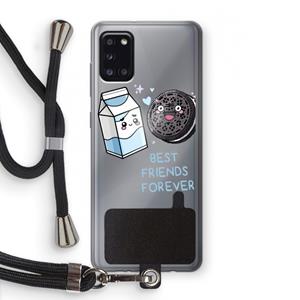 CaseCompany Best Friend Forever: Samsung Galaxy A31 Transparant Hoesje met koord