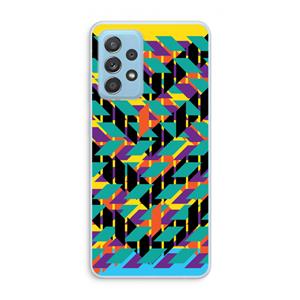 CaseCompany Skew Bee 1: Samsung Galaxy A73 Transparant Hoesje