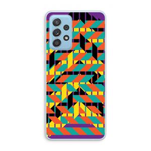 CaseCompany Skew Bee 2: Samsung Galaxy A73 Transparant Hoesje