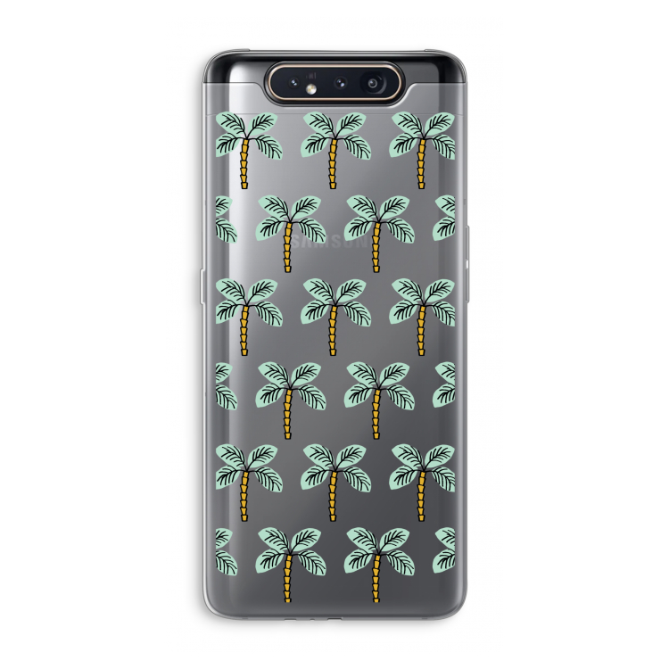 CaseCompany Paradise: Samsung Galaxy A80 Transparant Hoesje
