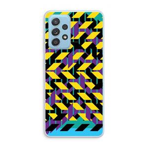 CaseCompany Skew Bee 3: Samsung Galaxy A73 Transparant Hoesje