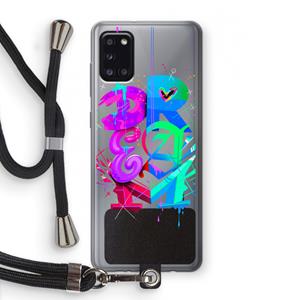 CaseCompany Dream: Samsung Galaxy A31 Transparant Hoesje met koord