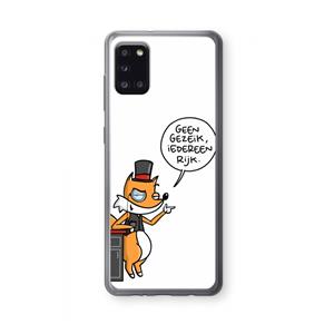 CaseCompany Geen Gezeik: Samsung Galaxy A31 Transparant Hoesje