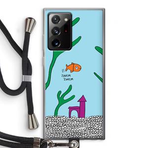 CaseCompany Aquarium: Samsung Galaxy Note 20 Ultra / Note 20 Ultra 5G Transparant Hoesje met koord