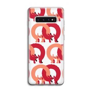 CaseCompany Dogs: Samsung Galaxy S10 4G Transparant Hoesje