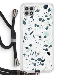 CaseCompany Terrazzo N°2: Samsung Galaxy A22 4G Transparant Hoesje met koord