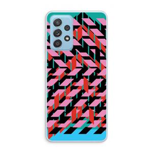 CaseCompany Skew Blush 2: Samsung Galaxy A73 Transparant Hoesje