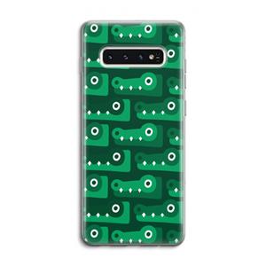 CaseCompany Crocs: Samsung Galaxy S10 4G Transparant Hoesje
