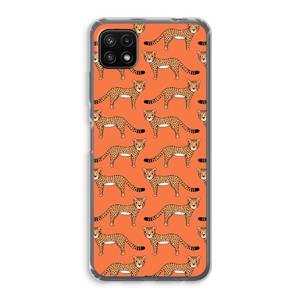 CaseCompany Cheetah: Samsung Galaxy A22 5G Transparant Hoesje
