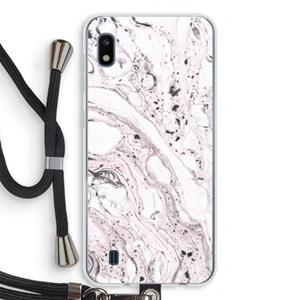 CaseCompany Mengelmoes: Samsung Galaxy A10 Transparant Hoesje met koord