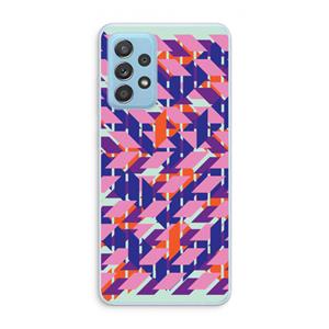 CaseCompany Skew Blush 3: Samsung Galaxy A73 Transparant Hoesje