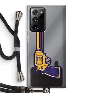 CaseCompany Pew Pew Pew: Samsung Galaxy Note 20 Ultra / Note 20 Ultra 5G Transparant Hoesje met koord
