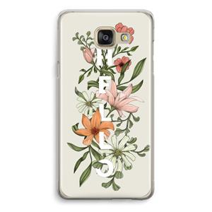 CaseCompany Hello bloemen: Samsung Galaxy A5 (2016) Transparant Hoesje