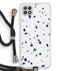 CaseCompany Terrazzo N°5: Samsung Galaxy A22 4G Transparant Hoesje met koord