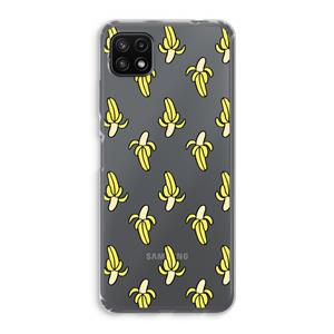 CaseCompany Bananas: Samsung Galaxy A22 5G Transparant Hoesje