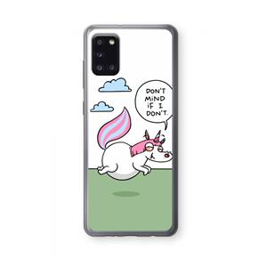 CaseCompany Unicorn: Samsung Galaxy A31 Transparant Hoesje