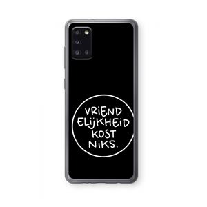CaseCompany Vriendelijkheid: Samsung Galaxy A31 Transparant Hoesje