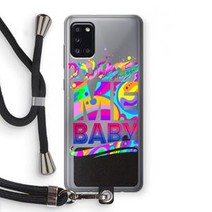 CaseCompany Touch Me: Samsung Galaxy A31 Transparant Hoesje met koord