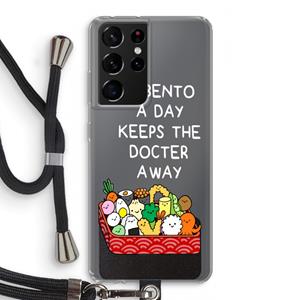 CaseCompany Bento a day: Samsung Galaxy S21 Ultra Transparant Hoesje met koord