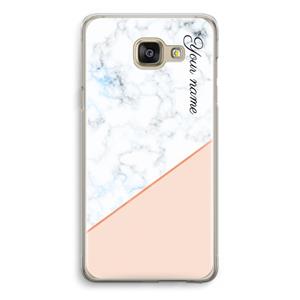CaseCompany Marmer in stijl: Samsung Galaxy A5 (2016) Transparant Hoesje
