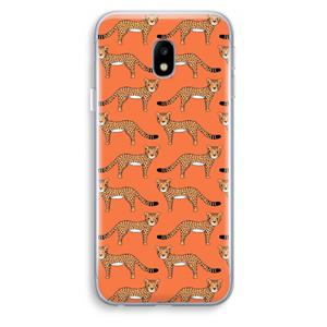 CaseCompany Cheetah: Samsung Galaxy J3 (2017) Transparant Hoesje